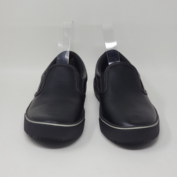 Tredsafe Shoes Mens 5 Womens 6 W Casual Slip On Loafer MNTR43SN003 Black Leather - Picture 6 of 9